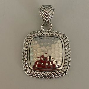 Jai Sterling silver Hammered enhancer